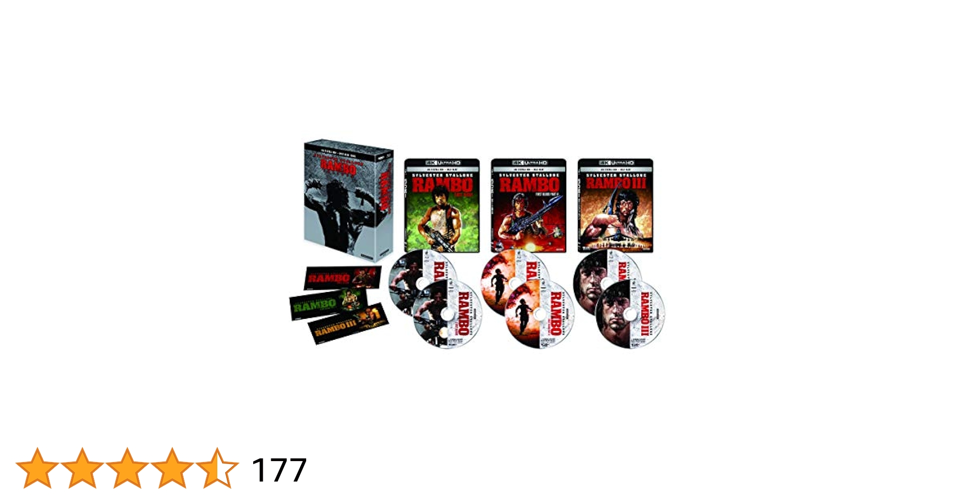 Amazon.co.jp: ランボー・トリロジー 4K Ultra HD Blu-ray BOX